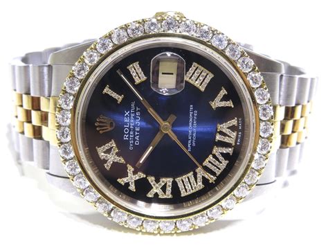 rolex diamond bezel mens datejust|rolex datejust diamond dial 36mm.